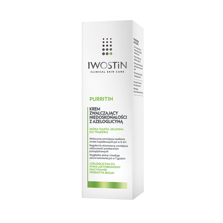 Iwostin Purritin Krem zwalczający niedoskonałości z azeloglicyną 40 ml