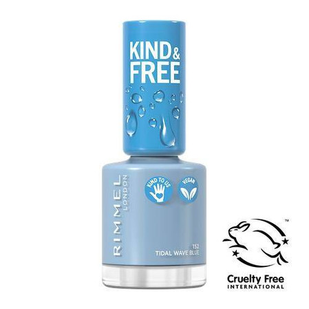 Kind & Free wegański lakier do paznokci 152 Tidal Wave Blue 8ml
