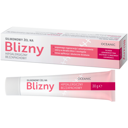 Blizny Żel silikonowy na blizny (bezzapachowy, hipoalergiczny) 30 g