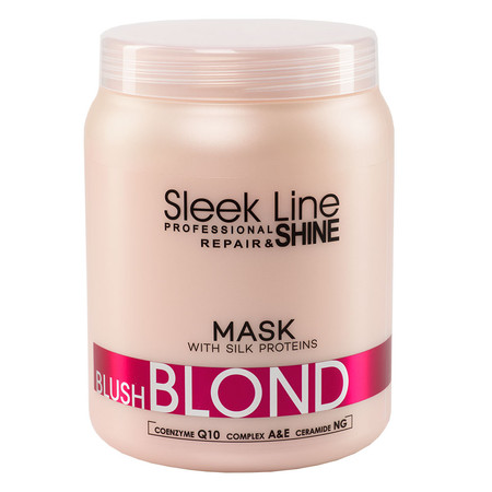 Sleek Line Blush Blond Mask maska do włosów blond z jedwabiem 1000ml