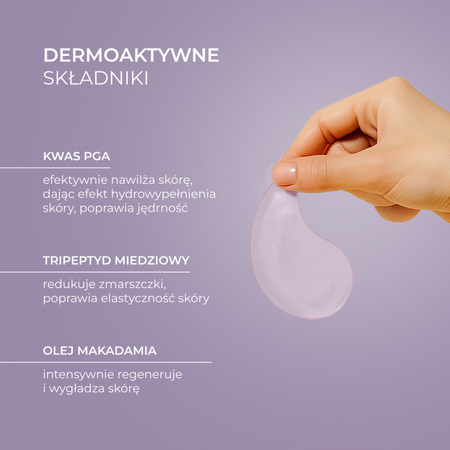 L'biotica L'BIOTICA PGA Hydro Fusion Hydrożelowe płatki pod oczy z peptydami 1 para