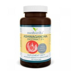 Medverita Ashwagandha Ekstrakt 9% 60 kaps..