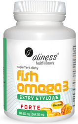 Aliness Fish Omega 3 FORTE Estry 500/250mg x 60 kaps.