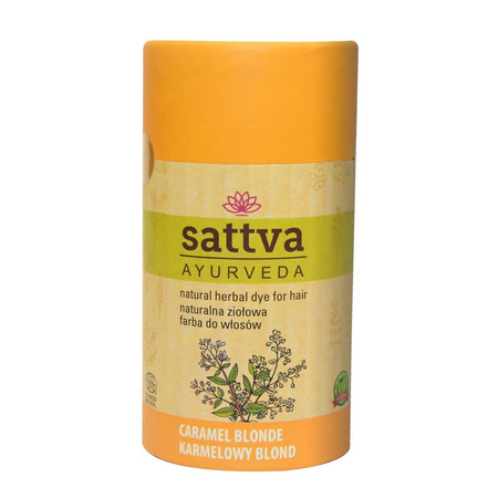 Sattva - Henna Naturalna ziołowa farba do włosów Karmelowy Blond 150g