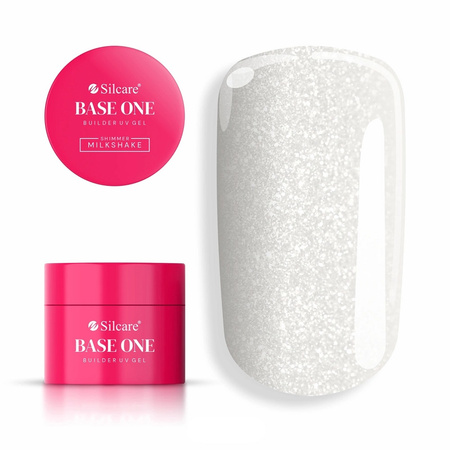 Base One Shimmer Milkshake żel budujący do paznokci 50g