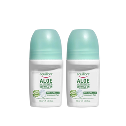 Zestaw 2x Equilibra Aloesowy Dezodorant w kulce z kwasem hialuronowym 50ml