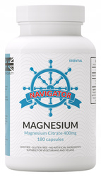 Navigator MAGNEZ 400mg CYTRYNIAN 100% VEGE 180 kaps.