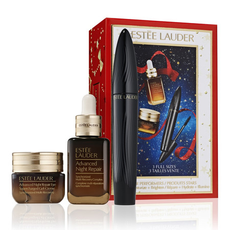 Star Performers zestaw naprawcze serum do twarzy 30ml + krem pod oczy 15ml + tusz do rzęs 8ml