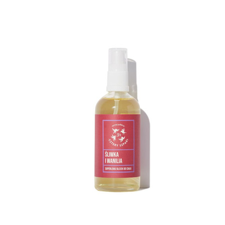 Mydlarnia Cztery Szpaki - Superlekki olejek do ciała. Śliwka + Wanilia - 100 ml