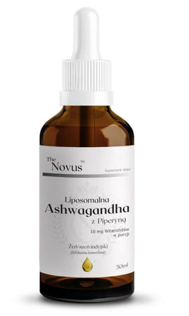 The Novus Liposomalna Ashwagandha z Piperyną krople 50 ml