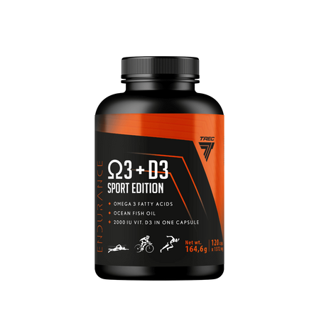 Trec Endurance OMEGA 3 + D3 SPORT EDITION 120 kaps.
