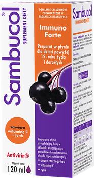 Sambucol Immuno Forte syrop ekstrakt z czarnego bzu 120 ml