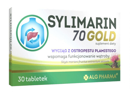 Alg Pharma Sylimarin 70 Gold na wsparcie wątroby 30 tabl.