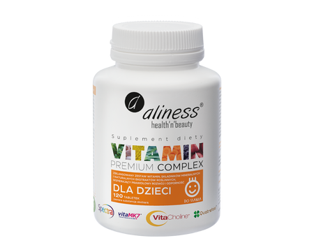 Aliness Premium Vitamin Complex dla dzieci x 120 tabletek do ssania