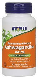 Now Foods Ashwagandha 450 mg Witanolidy 2,5% (90 kaps.)