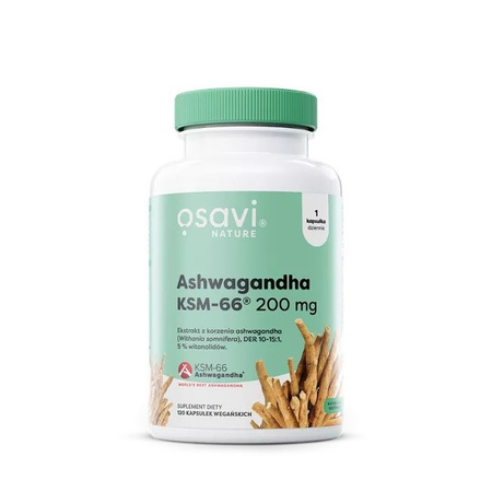 OSAVI Ashwagandha KSM-66® 200 mg 120 kaps.