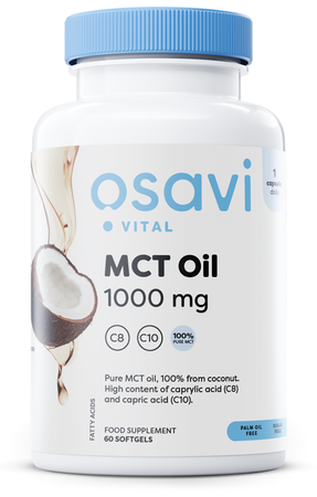 Osavi MCT Oil, 1000mg - 60 kaps.