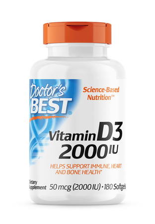Witamina D3 2000 IU 50 mcg (180 kaps.)