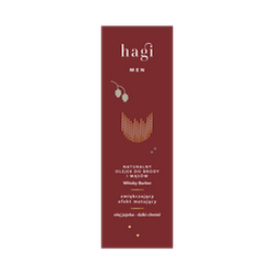 Hagi Men - Naturalny olejek do brody i wąsów mat Whisky Barber 30ml