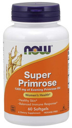 NOW FOODS Super Primrose 1300mg, 60 sgels. - Olej z wiesiołka
