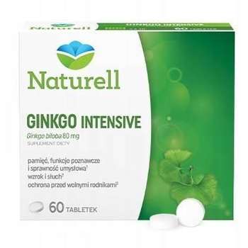 Naturell Ginkgo Intensive 60 tabletek