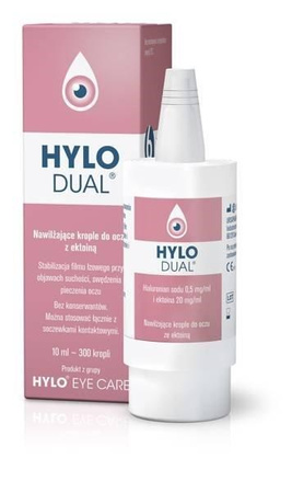 Hylo Dual nawilżające krople do oczu z ektoiną 10 ml