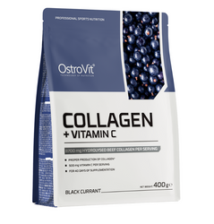 OSTROVIT Kolagen + Witamina C - smak czarna porzeczka (400 g)