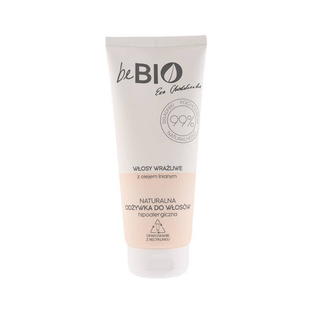 beBio - Naturalna hipoalergiczna odżywka do włosów wrażliwych 200ml