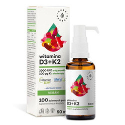 Aura Herbals Witamina D3 2000 K2 Vegan 50 ml