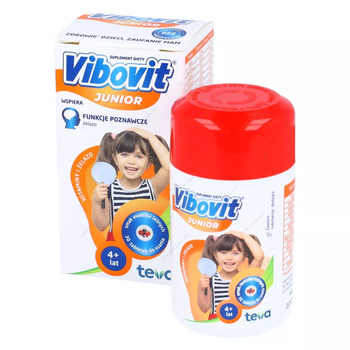 Vibovit Junior witaminy + żelazo owoce leśne 30 tabletek