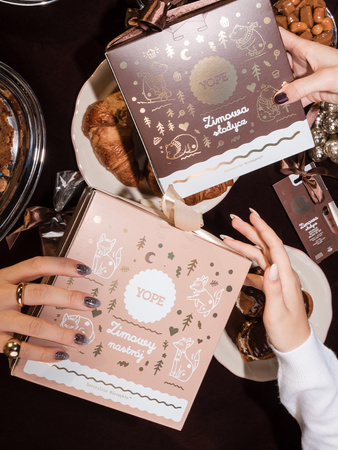 Yope Xmas Zestaw Zimowy Nastrój Blasam do ciała 150ml+Żel pod prysznic 200ml+Krem do rąk 50ml