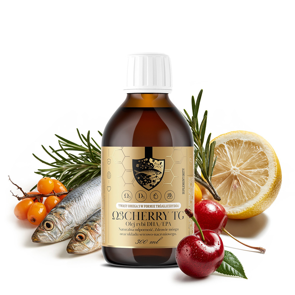 Омега-3 Powerful Brand O3C, с витамином D3, вкус вишня, жидкость, 300 мл