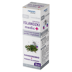 Nexon Islandzki Medic + Spray Do Gardła Z Nanosrebrem 30ml