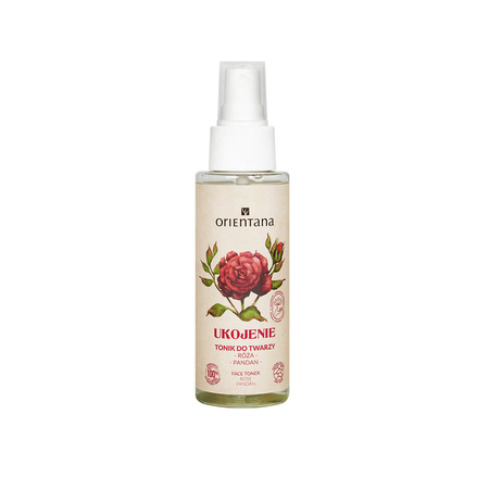 Orientana, Tonik do twarzy Ukojenie, róża japońska i pandan, 100 ml