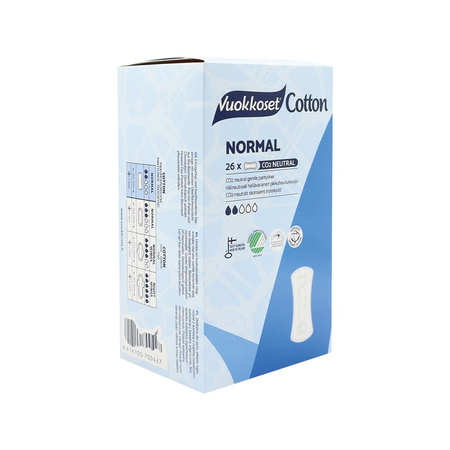 Vuokkoset, COTTON, NORMAL, Wkładki higieniczne, 26 szt.