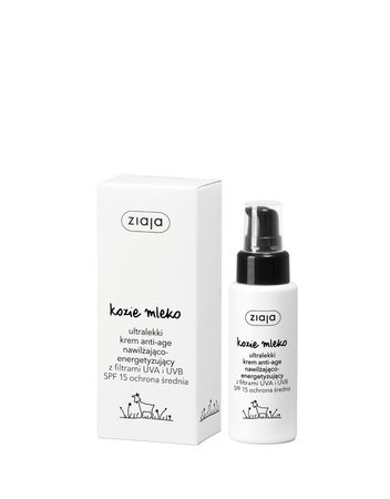 Ziaja, Kozie Mleko ultralekki krem anti-age SPF15  50ml