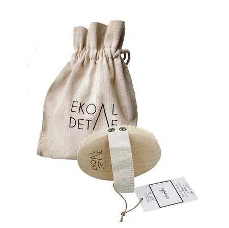 EkoDetale, Szczotka do masażu na sucho z włosiem Tampico, w woreczku