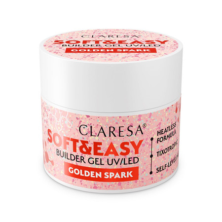 Soft&Easy Builder Gel żel budujący Golden Spark 12g