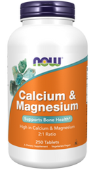 Calcium & Magnesium - Wapń 500 mg i Magnez 250 mg (250 tabl.)
