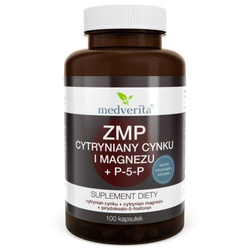 Medverita ZMP cytryniany Zn i Mg + P-5-P  - 100 kaps.