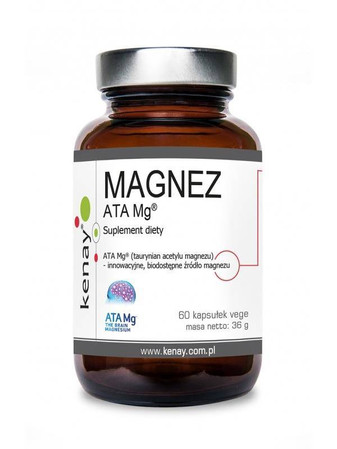 KENAY Magnez ATA Mg® na wsparcie mięśni, układu nerwowego i zmniejszenie uczucia zmęczenia 60 kaps.