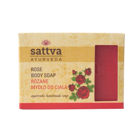 Sattva - Mydło w kostce do ciała Róża 125g