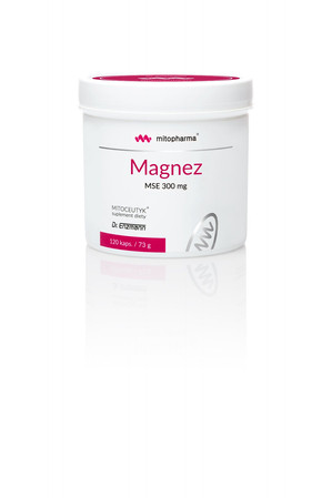 Mito-pharma Dr. Enzmann Magnez MSE 300 mg na wsparcie pracy organizmu 120 kaps.