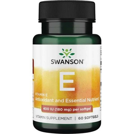 Swanson Witamina E 400 Iu 60 K żelowe