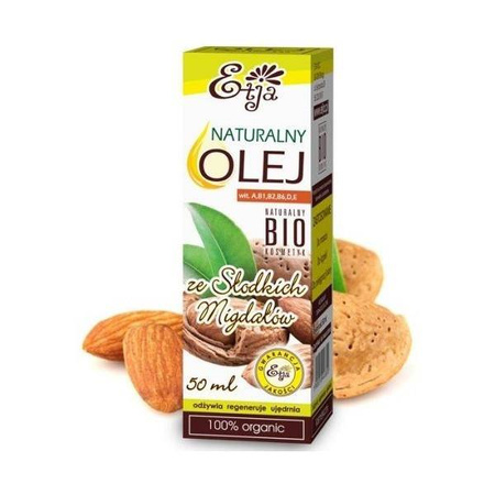 Etja, Olej ze Słodkich Migdałów BIO, 50ml