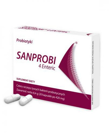 Sanprobi 4 Enteric probiotyk 20 kaps.