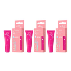 Zestaw: 3x BeBio Glazed Lips naturalny żelowy olejek do ust Smooth Berries 10ml