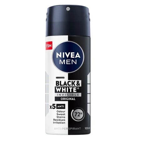 Men Black&White Invisible Original antyperspirant spray 100ml
