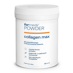ForMeds Powder Collagen MAX kolagen, witaminy C, D i K i kwas hialuronowy 30 porcji