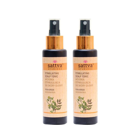 Zestaw: 2x Sattva - Wcierka stymulująca do skóry głowy Kozieradka 100ml